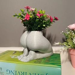 Body Art Vase Female Body Vase Small Resin Flower Vase Decorative Modern Indoor Pot For Home Office Bedroom Butt