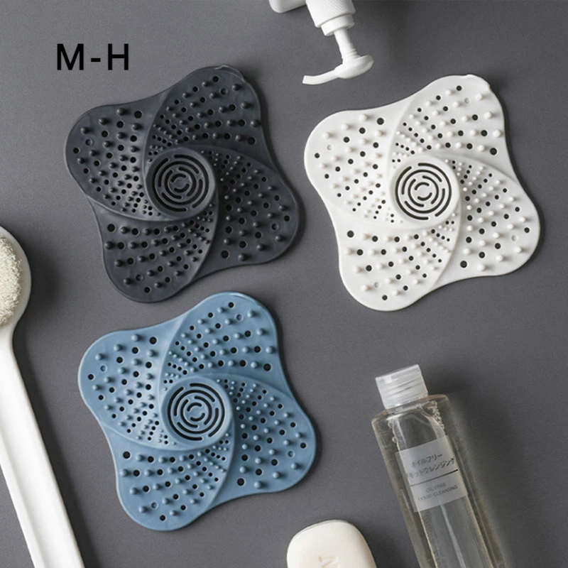 Anti-blocking Hair Catcher Hair Stopper Plug Trap Shower Floor Drain Covers Sink Strainer Filter Bathroom Kitchen Accessories