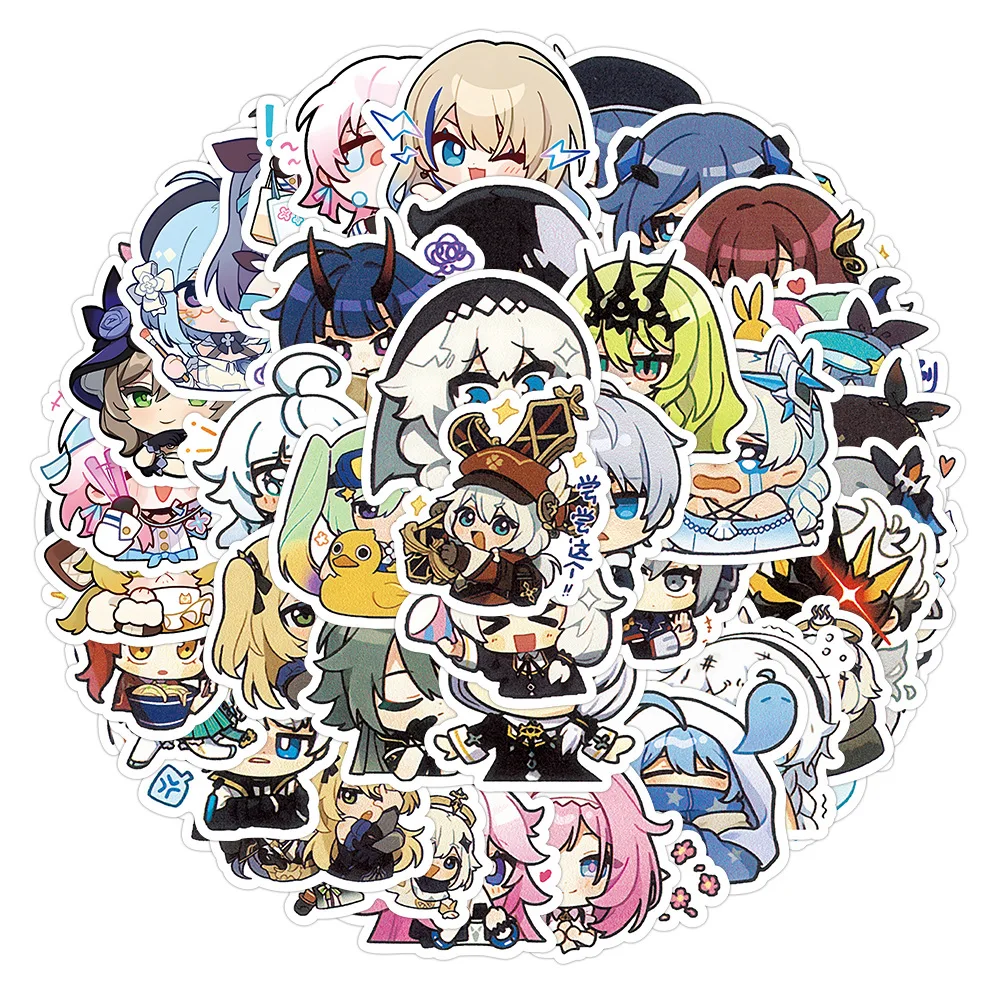 10/30/60PCS Honkai Impact 3 Game Stickers Decals Decoration Suitcase Scrapbooking Laptop Phone Stationery Cool Kid Toy Sticker