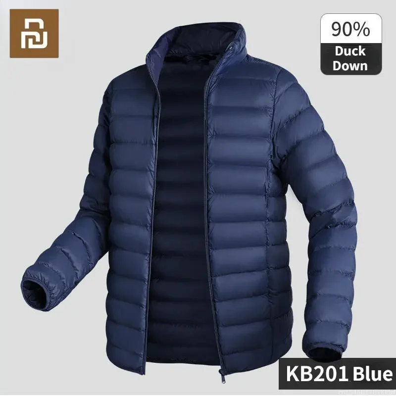 Youpin Winter Warm Ultra Light Down Jacket 3D Cut Waterproof 90 White Duck Down Soft Portable Men Outerwear Streetwears Clothes