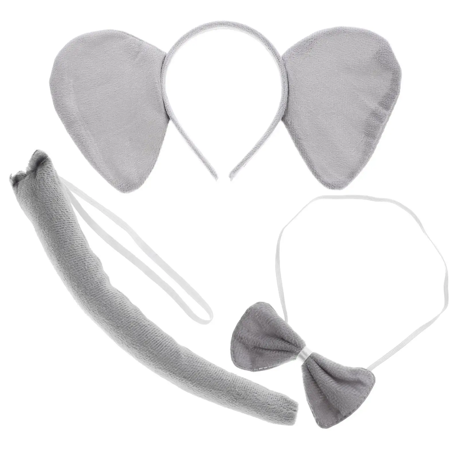 Cartoon Animal Headband Elephant Ears Costume Kids Decorations Halloween Cosplay Supplies Lightweight Comfortable