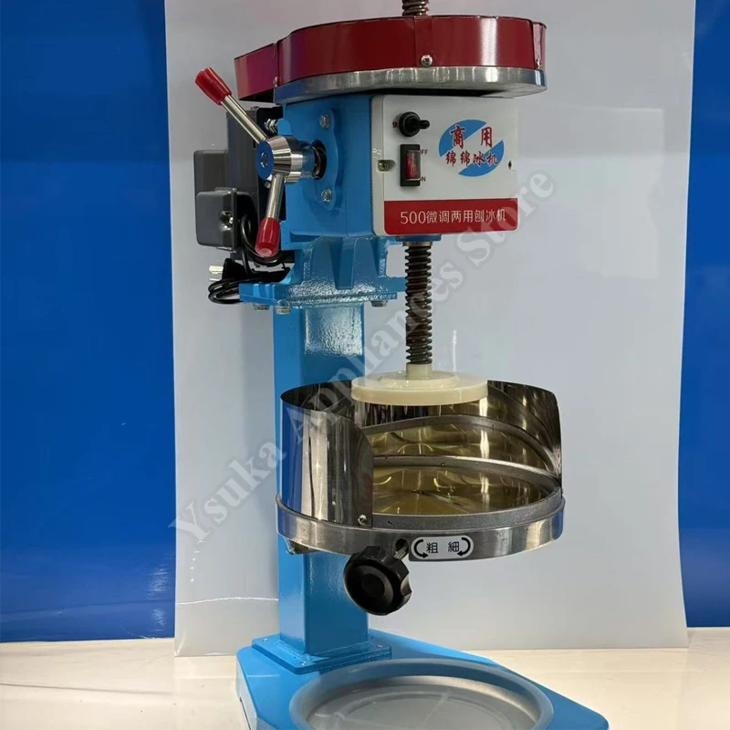 Snowflake Ice Machine Fine-tuned Ice Shaver All-Copper Plate commercial Food Grade Mechanical Ice Crusher