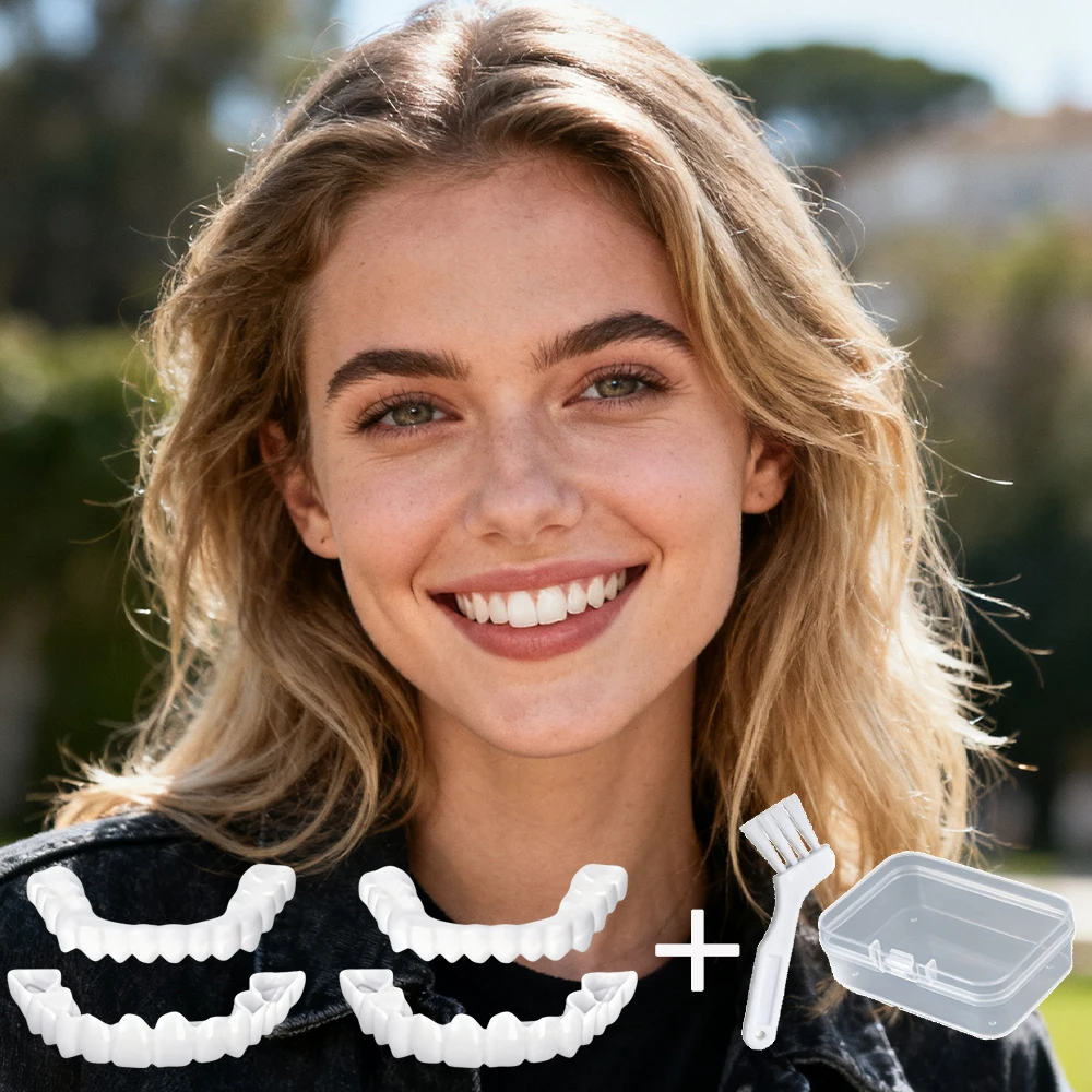 

Art Exhibition Essential Teeth Veneers Reusable Instant Smile Whitening Elegant Refined Smile for Art Event H2931