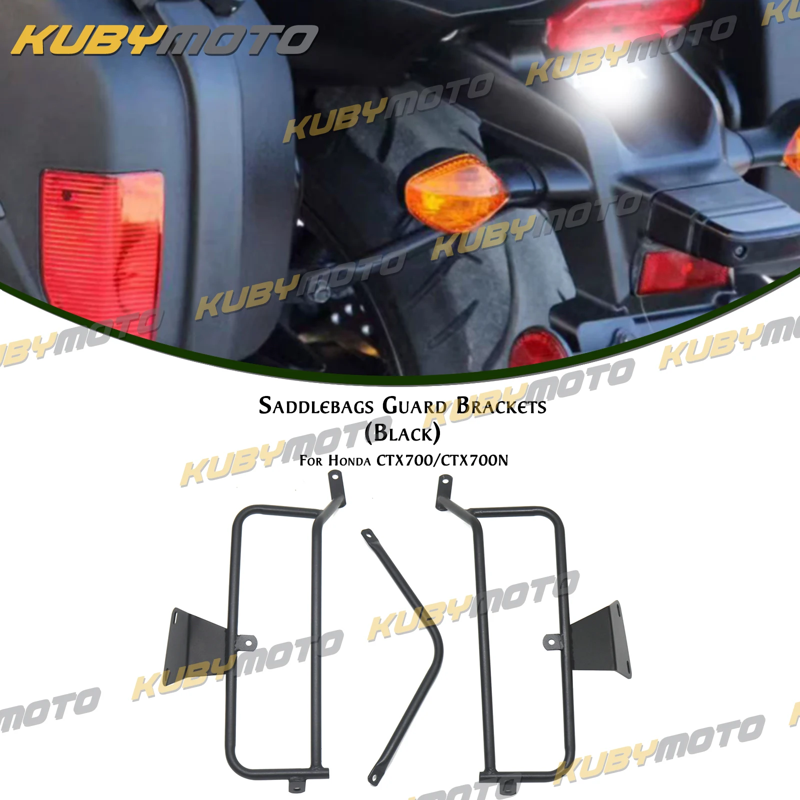 

Motorcycle Saddlebag Crash Bar Guard Bumper Protector For Honda CTX700 CTX700N CTX700D