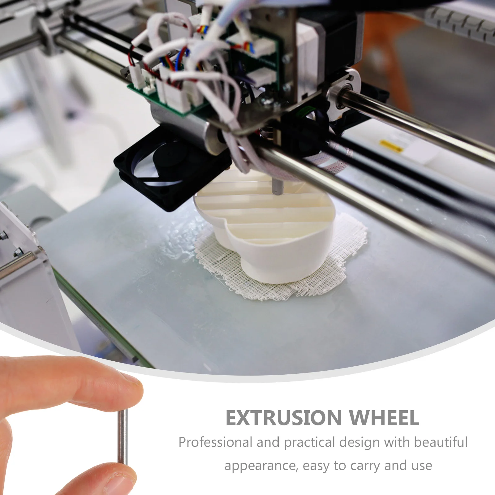 

1Set 3D Printer Extrusion Wheel Professional Design Good Bearing Capacity Lightweight Practical Tool Extruder Wheel