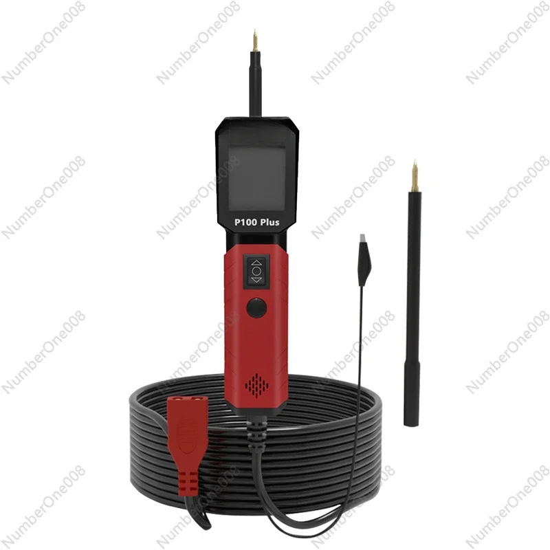 

P100 PLUS Диагностический прибор для автомобилей и мотоциклов, инструмент для тестирования короткого замыкания и обслуживания напряжения