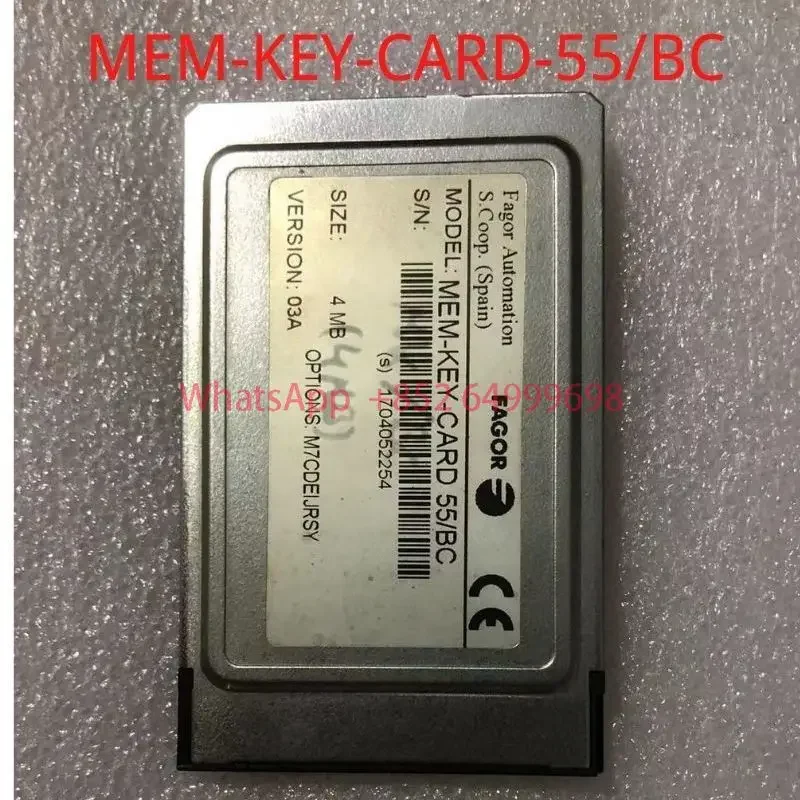Fagora Automation MEM-KEY-CARD-55/A 4AXIS,   MEM-KEY-CARD-55/BC  7 AXIS CARD  In Good Condition