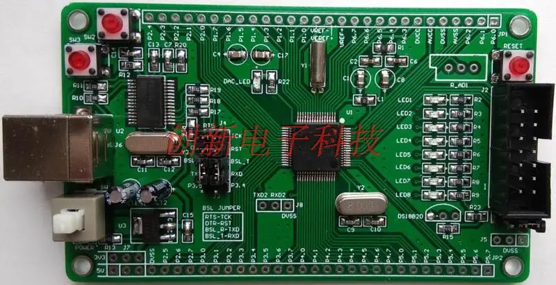MSP430F149 Minimum System Board MSP430 Development Board USB Interface USB Programming
