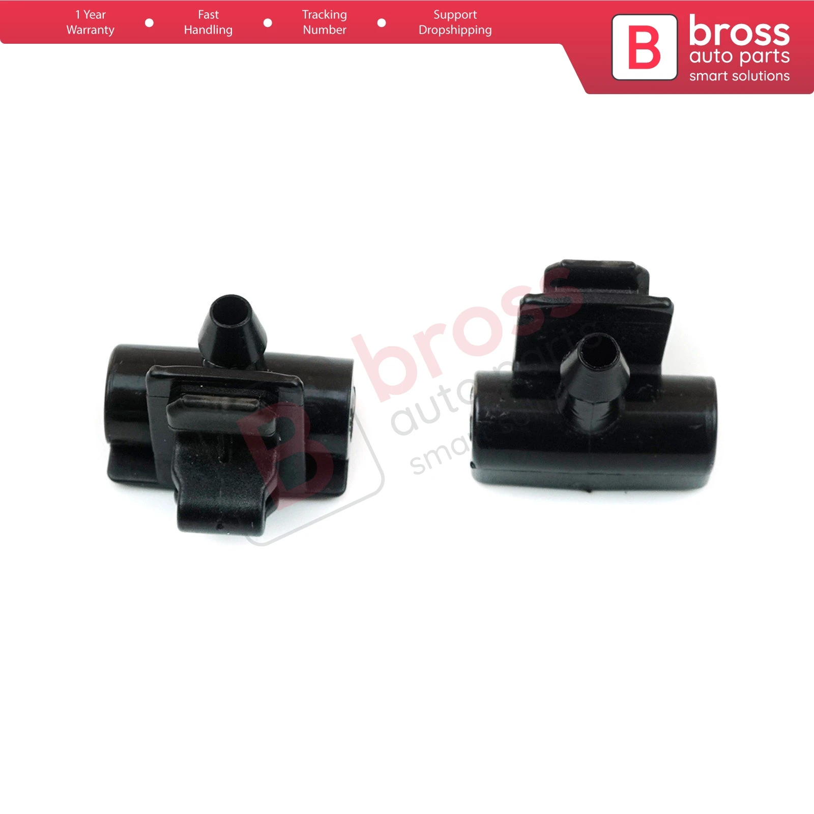 BSP1004 2 Pieces Front Windscreen Water Washer Spray Nozzles 289306782R for Renault Clio 4 Kangoo 4 Master 3 Movano NV400