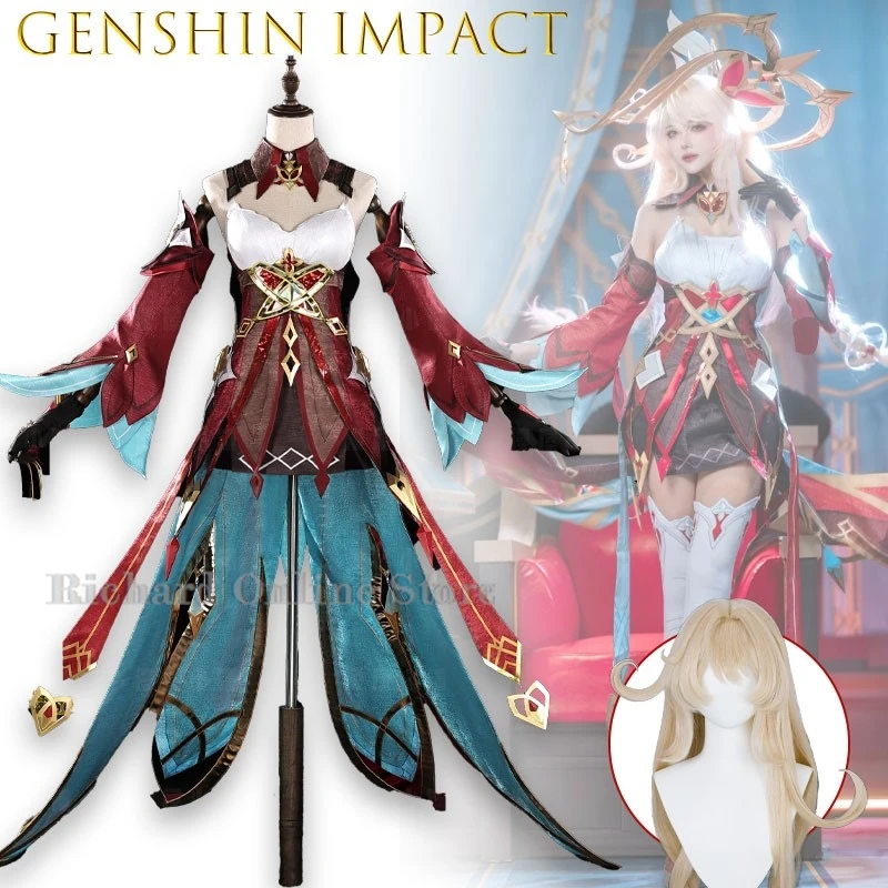 

Костюм для косплея Алисы из Genshin Impact от Richard Online Store: полный комплект для ролевых игр по аниме-игре, женское платье, реквизит для вечеринок, коллекция