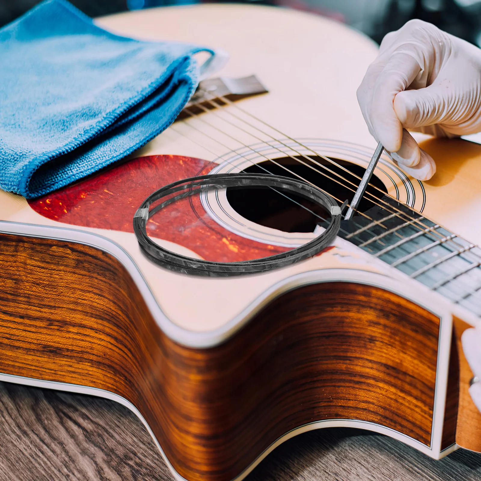 

Folk Guitar Accessories Decorative Edging Acoustic Binding Strip Purfling Backstrip Inlays Hemming