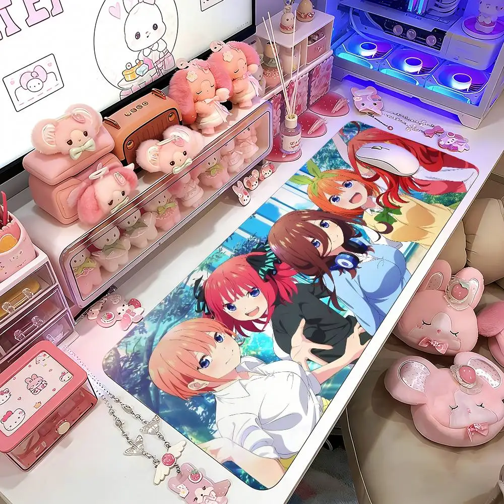 

The Q-Quintessential Quintuplets Mouse Pad Gaming Deskmat Sakura Mousepad Anime Office Carpet Gamer Keyboard Computer Desks