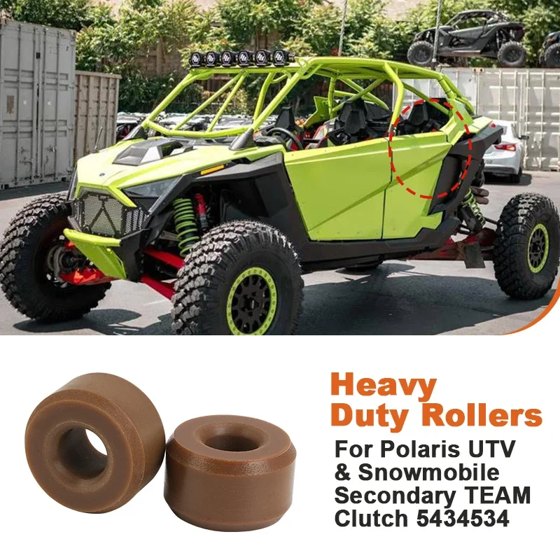 Heavy Duty Secondary Clutch Rollers Replacement for Polaris RZR XP 1000 900 XP4 UTV Snowmobile 5434534 3514926 6