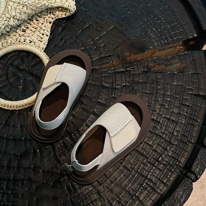 Baby Closed Toe Summer New Beach Sandals Ultra Soft Walking Shoes for Toddler Little Kid Boys Girls Kindergarten School