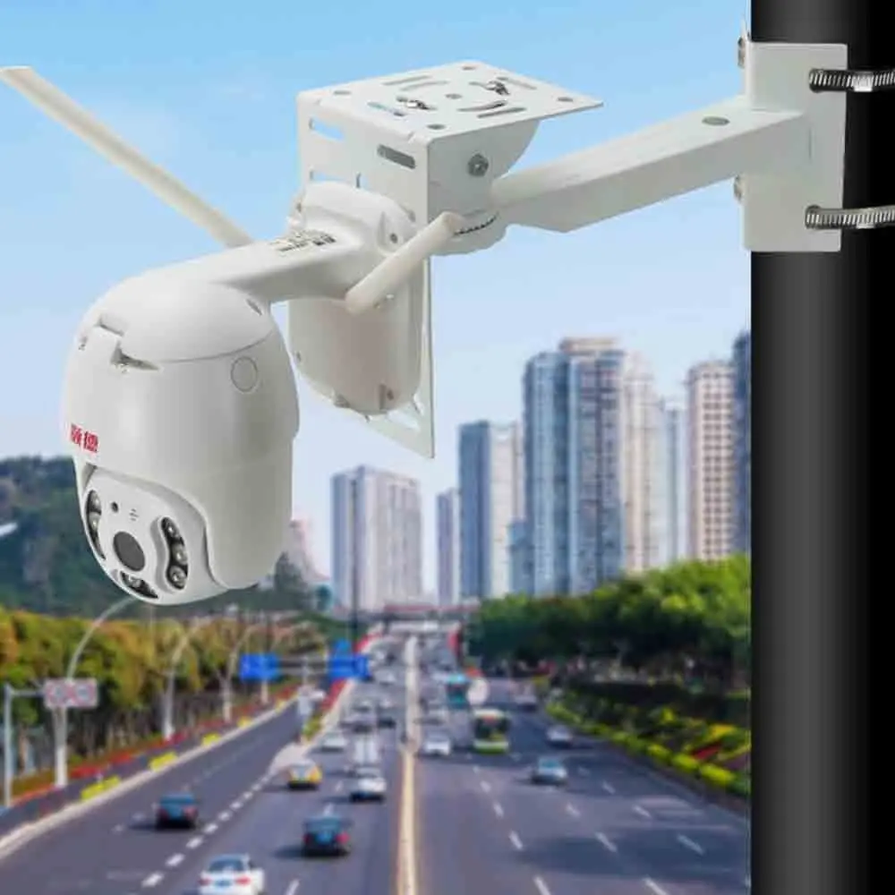 L Shape Camera Bracket Adjustable Angle Wall Mount Security Camera Mount Easy Installation Duckbill Pole Mount Bracket