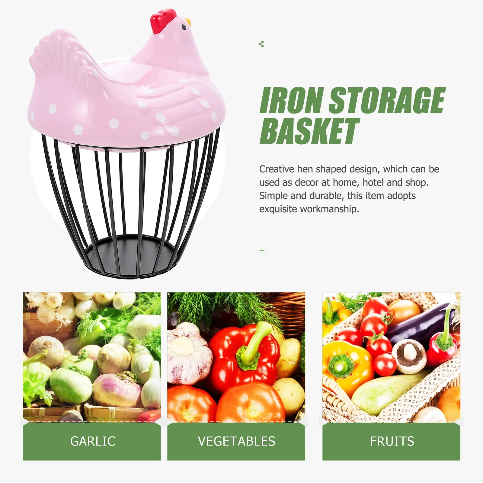 

Shaped Small Egg Basket Holder for Counter Decorative Kitchen Storage Collection