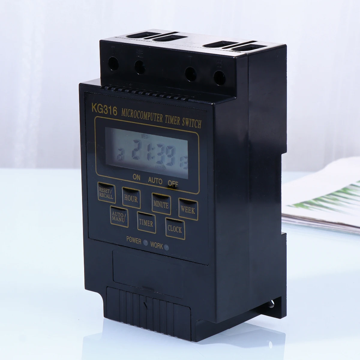 

1Pcs Microcomputer Timer Switch 220V 30a Black Easy Operation Time Control Electronic Component Microcomputer Timer