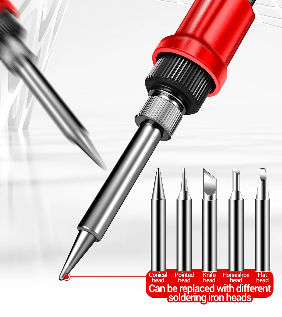 ANENG SL106 Digitale Elektrische Lötkolben 110 V/220 V Einstellbare Temperatur Professionelle Schweißen Solder US/EU Stecker schweißen Werkzeug – Detail 7