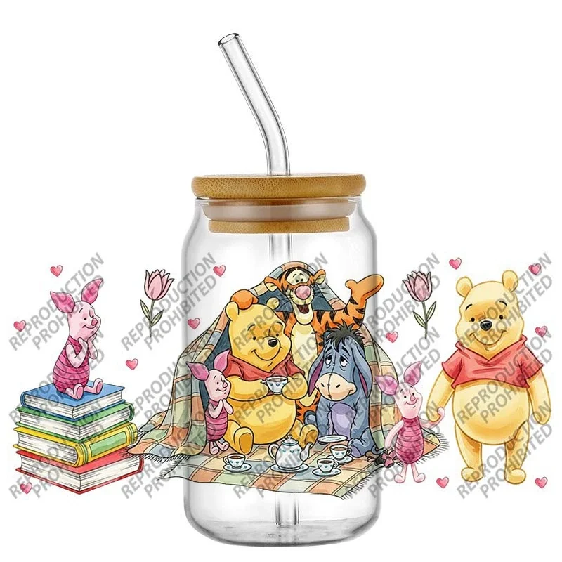 Cute Furry Cookie-Loving Creature 16oz Libbey UV DTF Cup Wrap Transfers Sticker DIY Mug Custom Labels Waterproof Sticker Home De