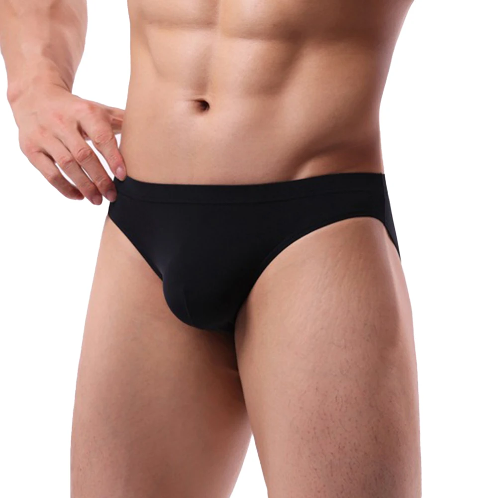 Hot New Comfy Fashion Briefs Panties Summer Casual Men Pouch Regular Sexy Solid Color Underwear Winter Lingerie