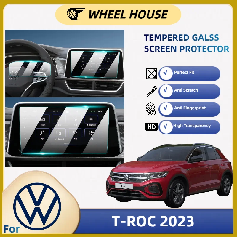 

Car Screen Tempered Glass Protector for Volkswagen T-ROC 2023 Car Accessories