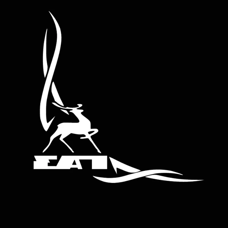 15cm*15cm Gazelle Lovely Car Sticker Sunscreen Personality Decal Laptop Motorcycle Auto Decoration Accessories