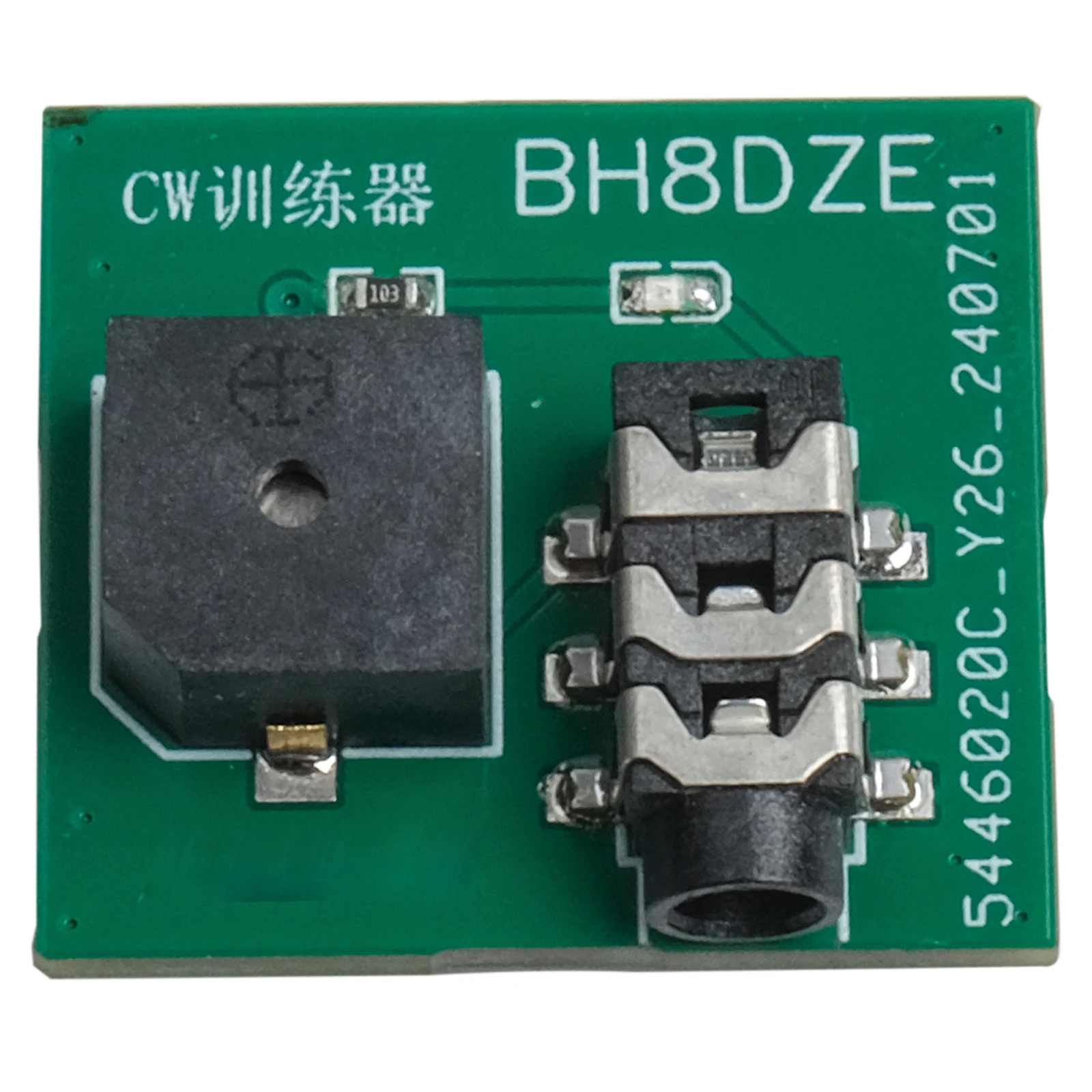 

AL-344 Mini Cw Trainer Hand Key Exerciser Button Oscillator Battery Version ABS CW Trainer Supports Vertical Horizontal Hand Key