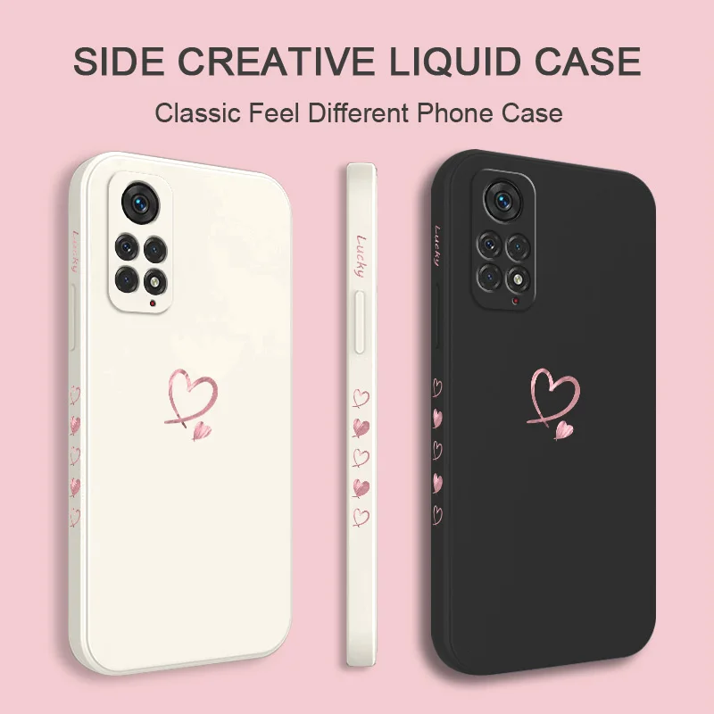 Texture Heart Phone Case For Xiaomi Redmi Note 15 Pro Plus 4G 5G Silicone Cover