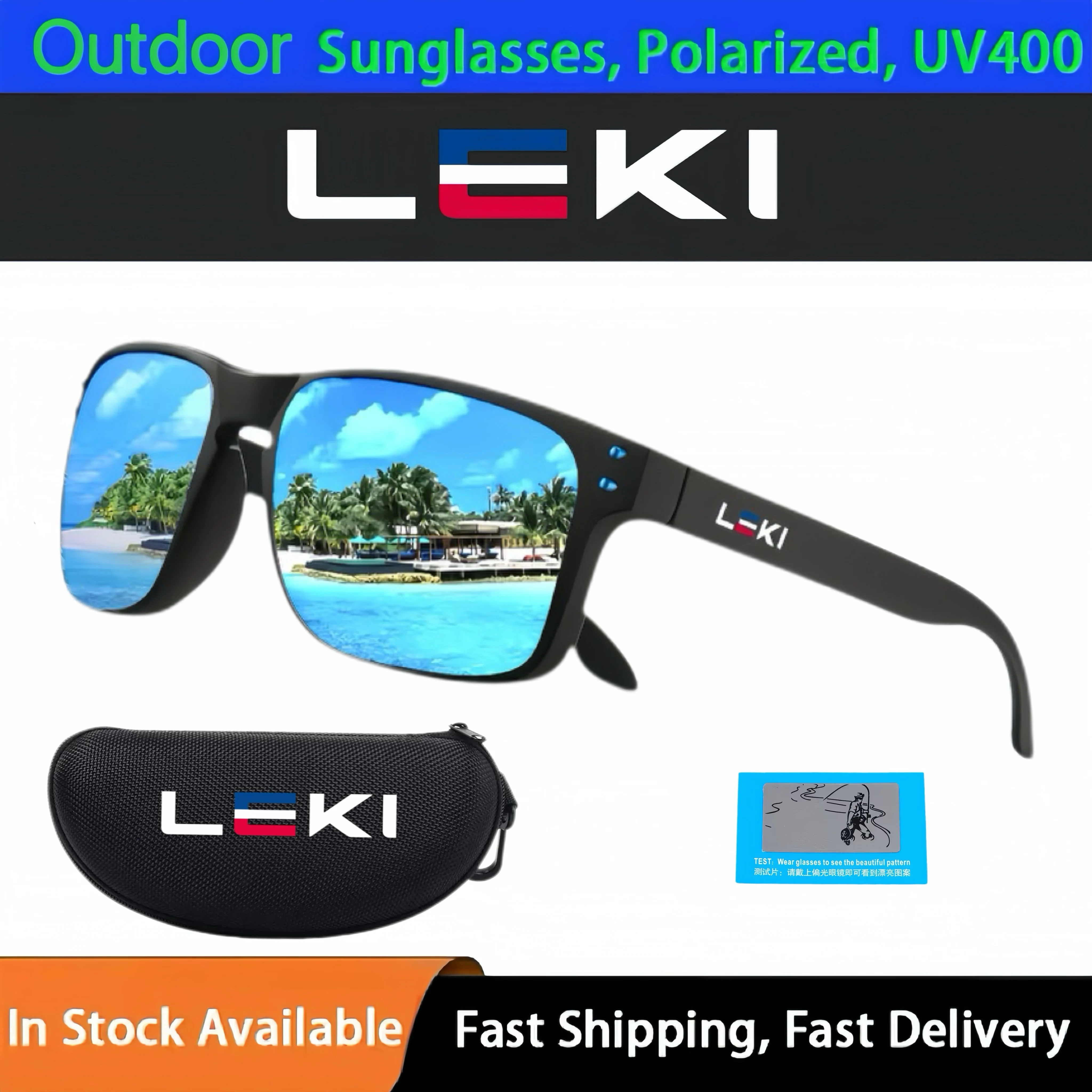 LEKI Modische polarisierte UV400-Sonnenbrille für Damen und Herren, Outdoor-Sport, Wandern, Fahren, Fahrräder, Angeln