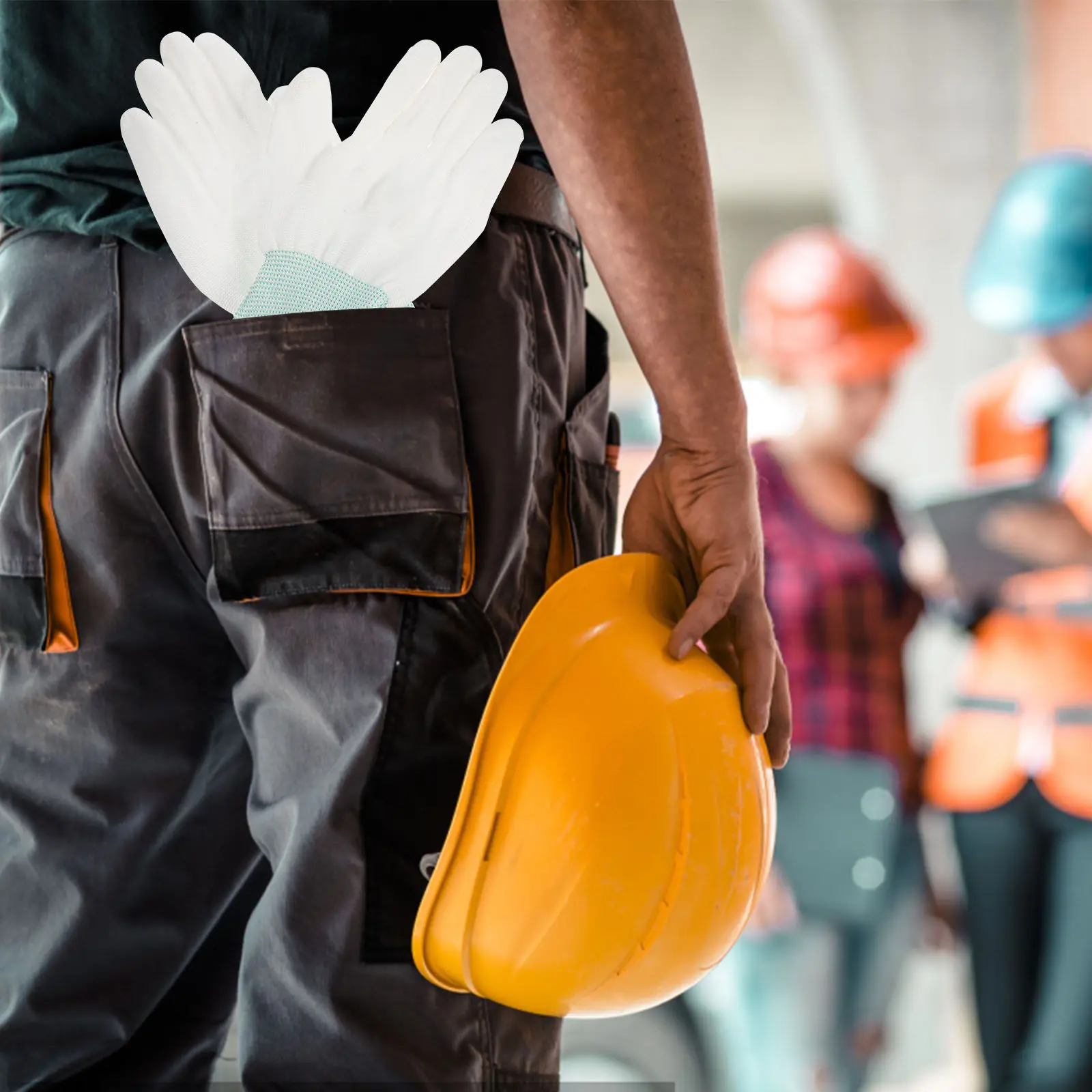 

12 пар нескользящих садовых перчаток, прочные защитные перчатки для работы на открытом воздухе, строительных работ, безопасных работ, перчатки для садовых инструментов, садовые принадлежности