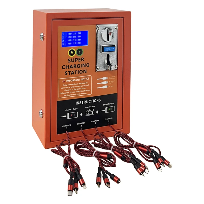 3 in 1 Cable Coin Mobile Charging Automatic Charger