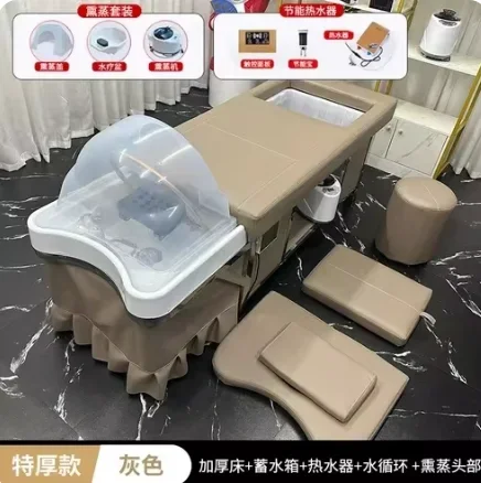 Beauty  Does Not Need to Connect to the Downcomer Water Storage Shampoo Chair Comes with Water Heater Head Treatment