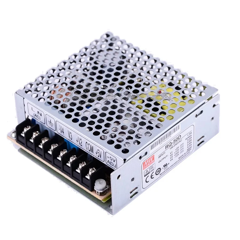 Mean Well RQ-50 Series AC/DC 50W Quad Output Switching Power Supply RQ-50B RQ-50C RQ-50D