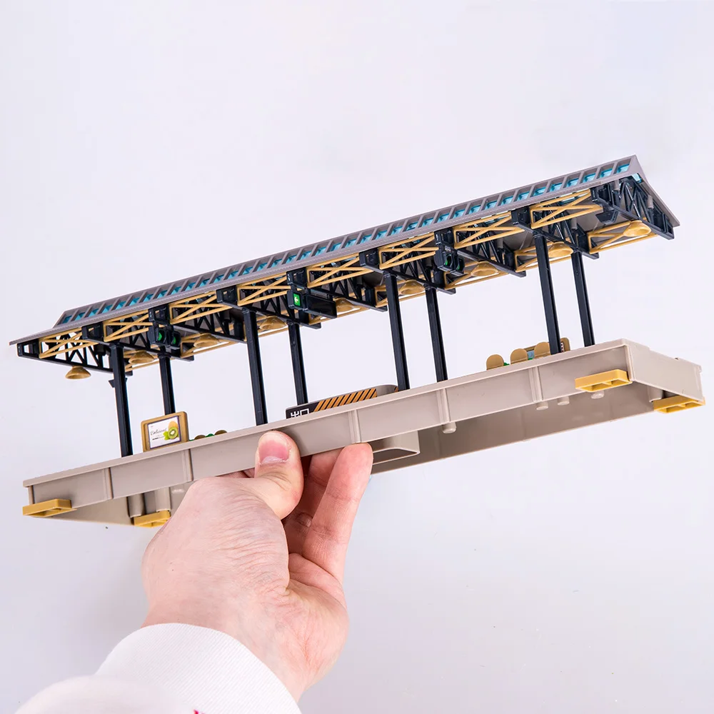 Ho Simulation European-Style Station Platform 1:87 Diy Model Making ABS Plastic Toys for Diorama/Collection Assembly Required