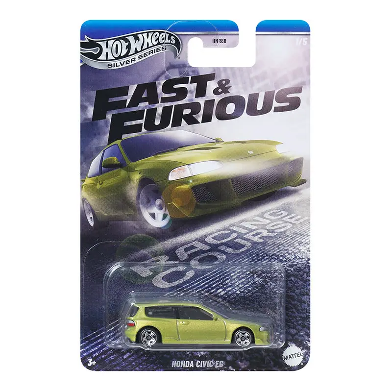 2025 1/64 Hot Wheels FAST & FURIOUS HNR88 Series Alloy Car Model Honda Civic Nissan Simulation Cars Model Custom Birthday Gift - Image 2