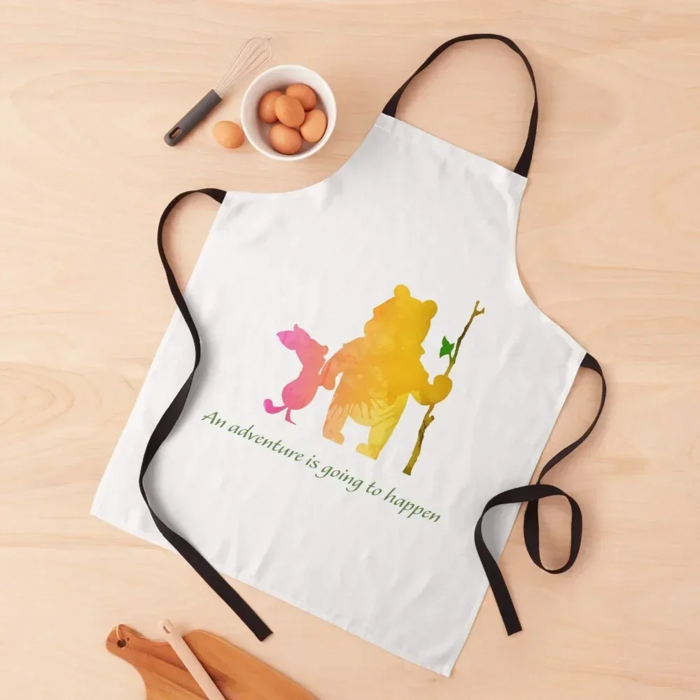 An adventure is going to happen Inspired Silhouette Apron Kitchen Items Kitchen Women professional hairdresser Apron