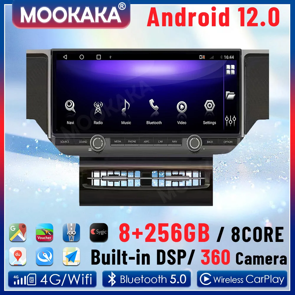 

Мультимедийный плеер Android Auto Carplay для Porsche Macan 2010-2017, автомобильное радио, GPS-навигация, 12,3-дюймовый сенсорный экран, головное устройство DSP