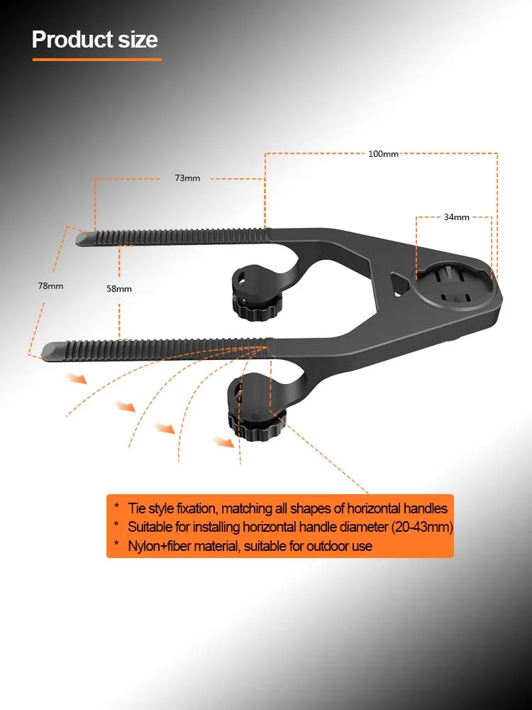 Fahrrad Lenker Computer Halter Leichte MTB Fahrrad Code Tabelle Basis Rennrad Code Meter Befestigungs Basis für Garmin/Wahoo/Bryton – Detail 3