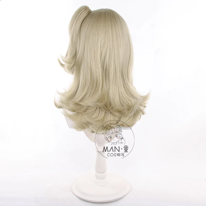 Reverse 1999 Matilda Cosplay Wig Light Brown Tiger Clip Ponytail Long Scalp Halloween