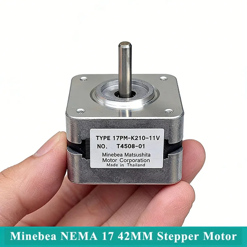 

Minebea NEMA 17 42mm 2-Phase 4-Wire Hybrid Stepper Motor 5mm Shaft for 3D Printer Prusa CNC Robot Engraving Machine