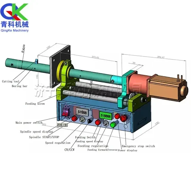 Portable Small Excavator Maintenance Boring Machine Horizontal Mobile Pipe Drilling