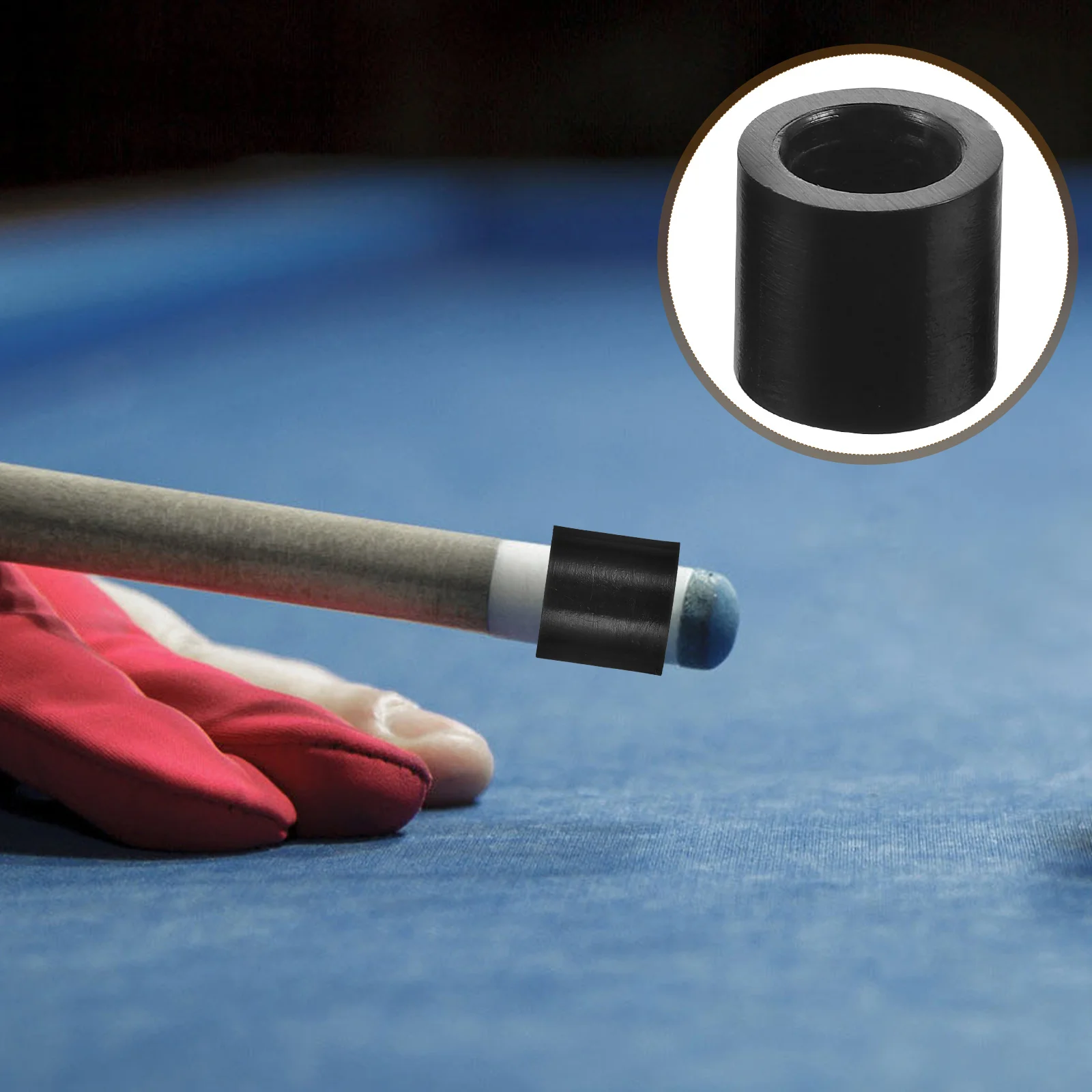 

6 Pcs Billiards Club Tip Protective Cover Plastic Pool Ferrules Snooker Cue Portable Accessories Stick Supplies Cues Tips