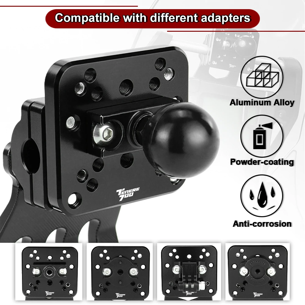 Fit For Yamaha Tenere 700 T7 2019 2020 2021 2022 2023 Motorcycle GPS Mount Navigation Bracket Adapter Phone Holder Support Stand