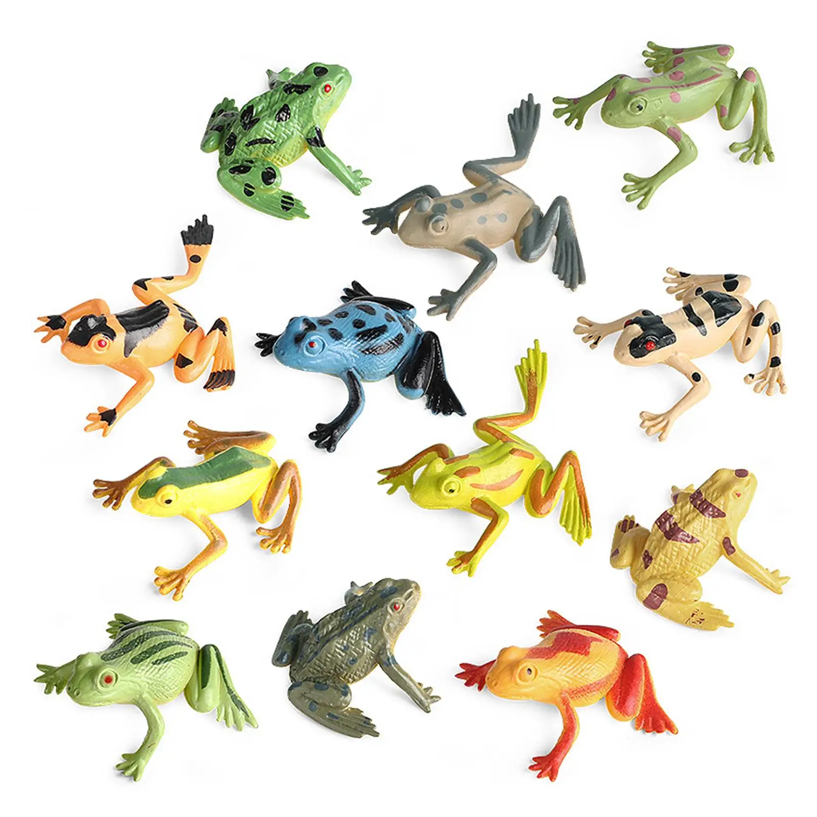 4x simpatici modelli di animali biologia scienza giocattoli figurine di animali per bambini piccoli