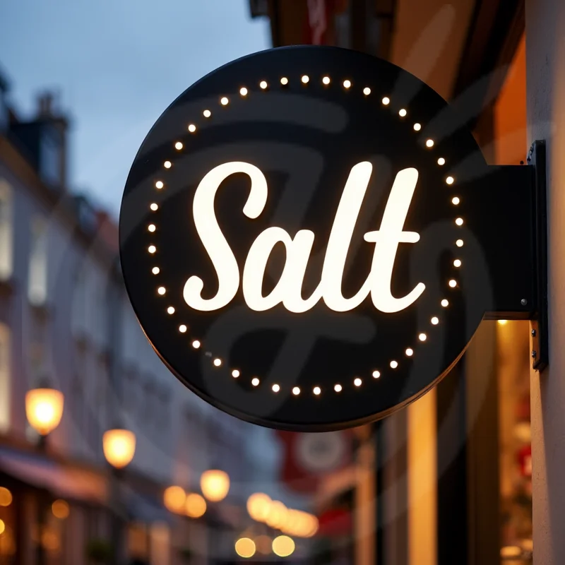 กล่องไฟ LED อะคริลิคทรงกลมแบบกําหนดเองสําหรับบูติกกันน้ําสองด้านป้ายร้านค้าสดใสติดผนัง