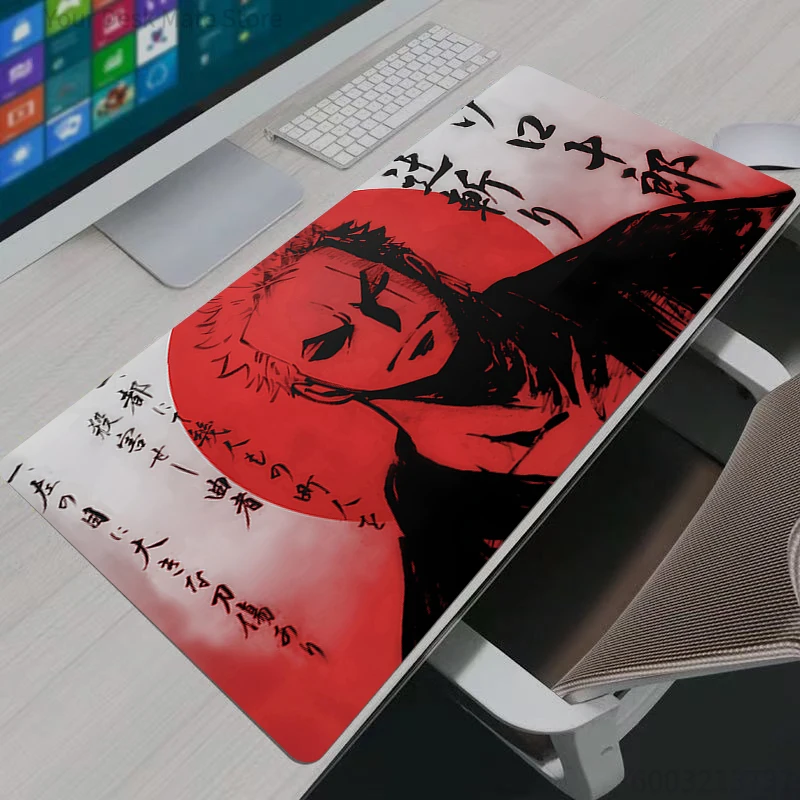 

Gaming Mouse Pads Gamer Home Computer HD Mousepad XXL One Piece Zoro Keyboard Pad Carpet Non-Slip Office Cool Mouse Mats
