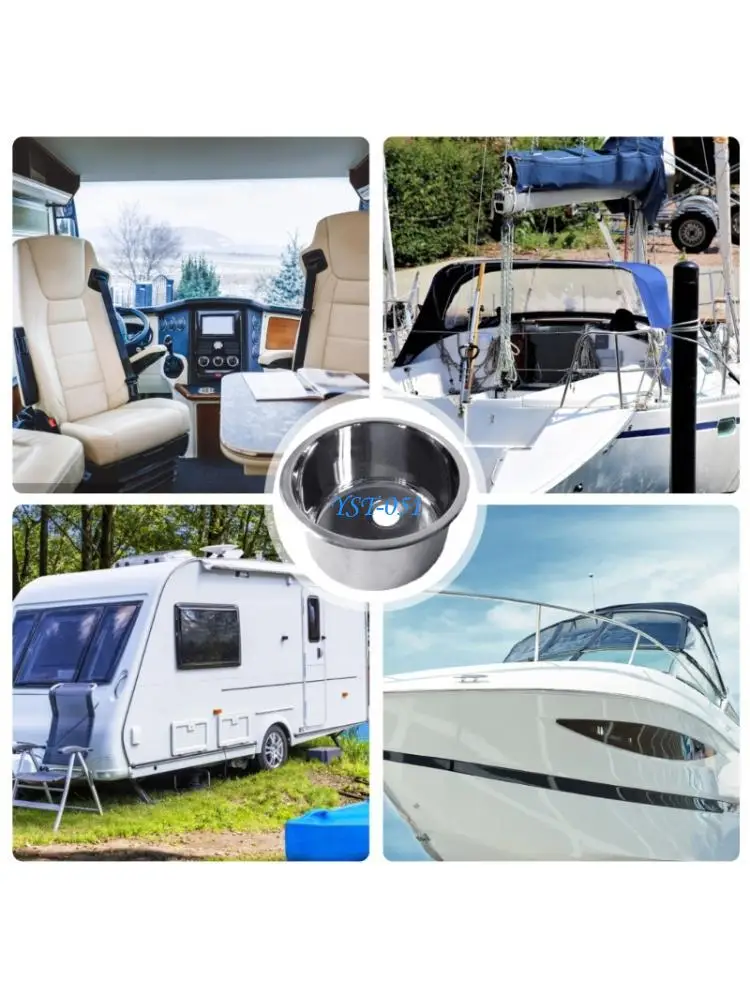 

E15A раковина для мытья посуды с одной чашей, бассейн для мытья посуды, круглые кухонные мойки из нержавеющей стали, раковина