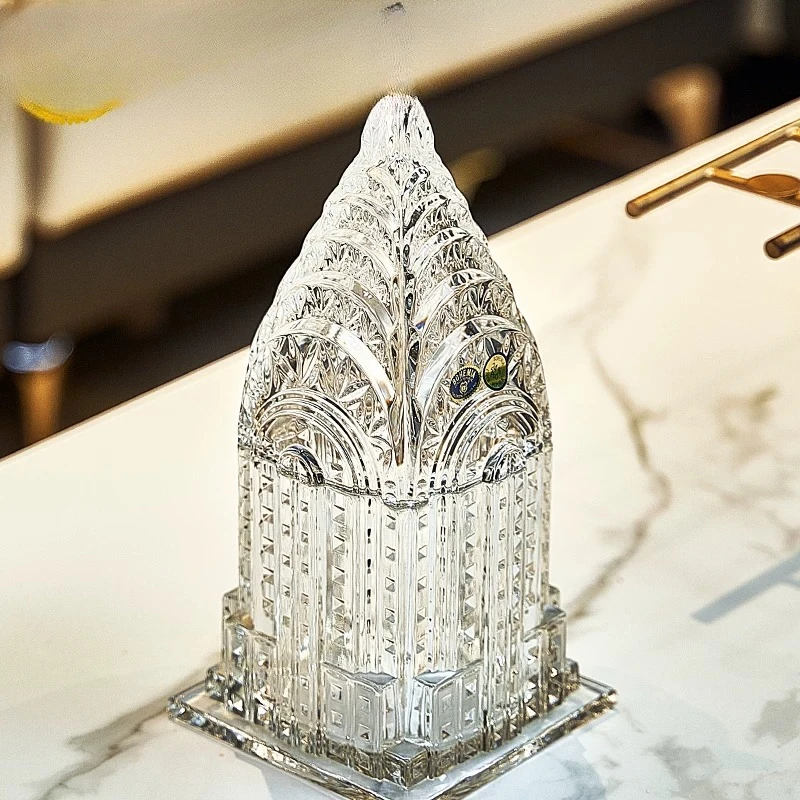 Crystal glass candy jar, storage jar, home sugar tank, room type decorative ornament, jewelry box.