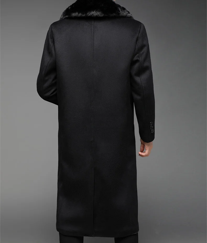 2024 winter men Long style overcoat fashion trench ,men's high quality jackets ,Classic wool men,plus-size M-5XL FY109