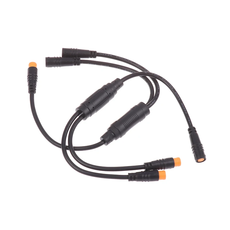 كابلات توصيل Y-Splitter 1T2 3 دبوس مقاومة للماء لأجهزة استشعار إشارة الدراجة الإلكترونية: أجزاء سلك للدراجات البخارية الكهربائية BAFANG والدراجات